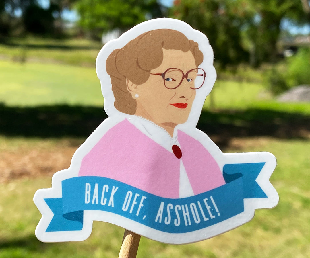 Back Off Mrs. Doubtfire Sticker