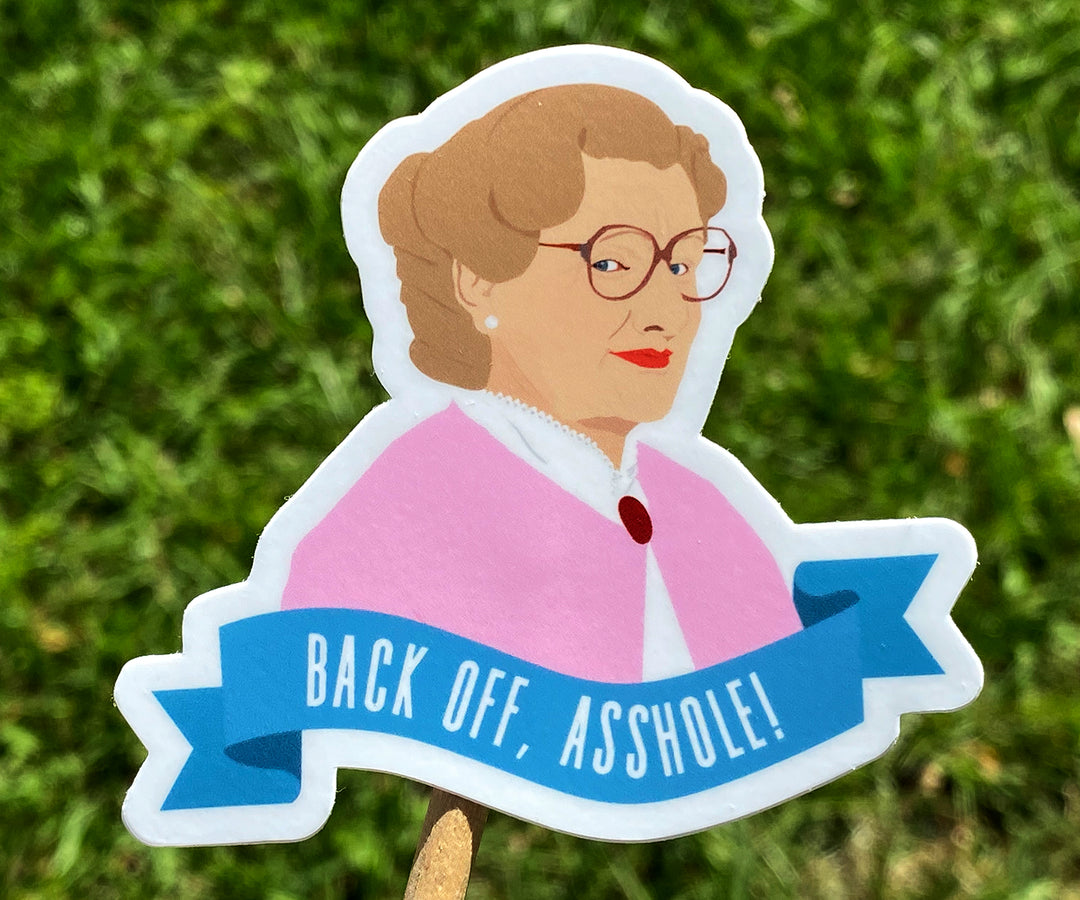 Back Off Mrs. Doubtfire Sticker
