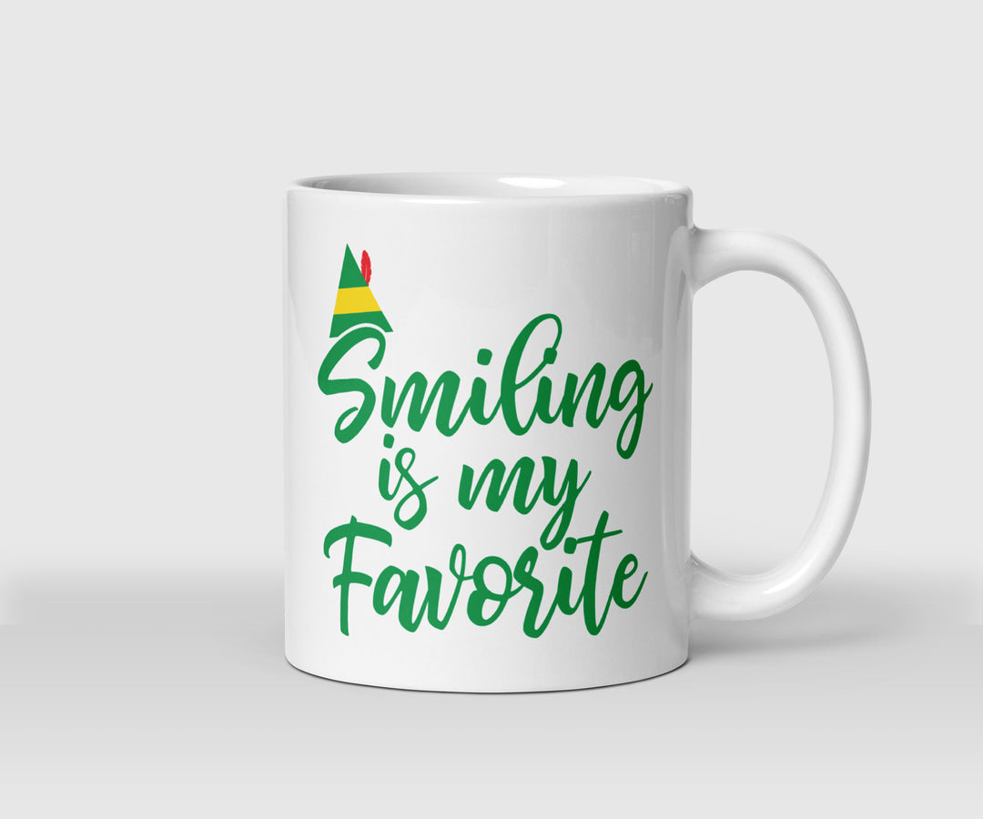 Smiling Is My Favorite Christmas Mug