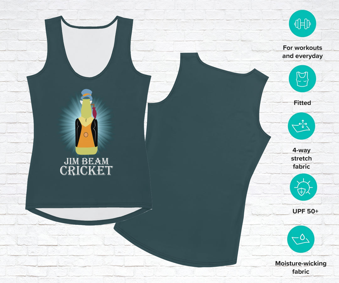 Tipsy Cricket Wine and Dine Performance Tank Top