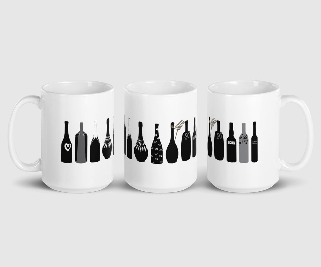 David Rose's Iconic Shirts as Wine Bottles Mug