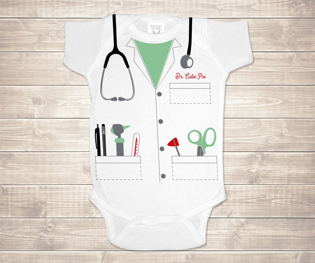 Dr. Cutie Pie Infant Bodysuit - Medical Coat