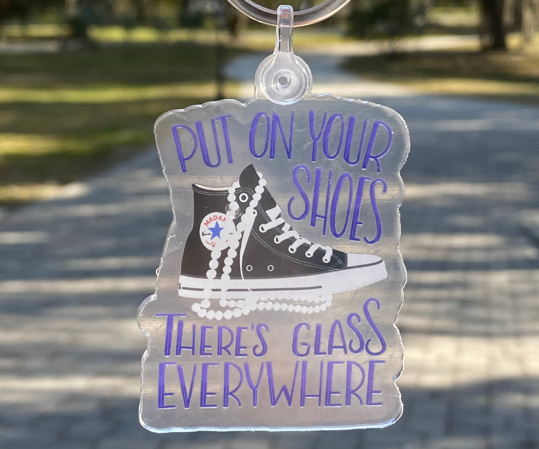 Shattered Glass Ceiling Keychain