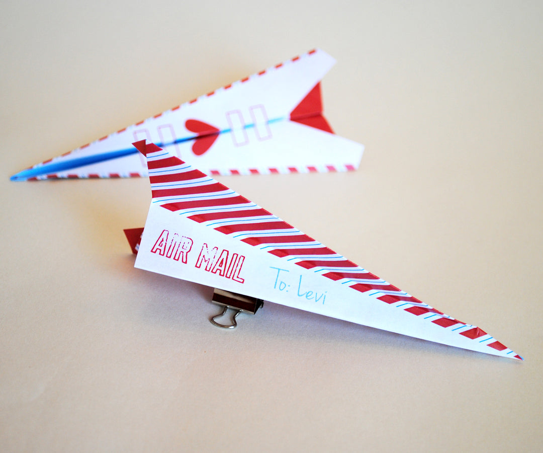 Just Plane Awesome Paper Airplane Valentine