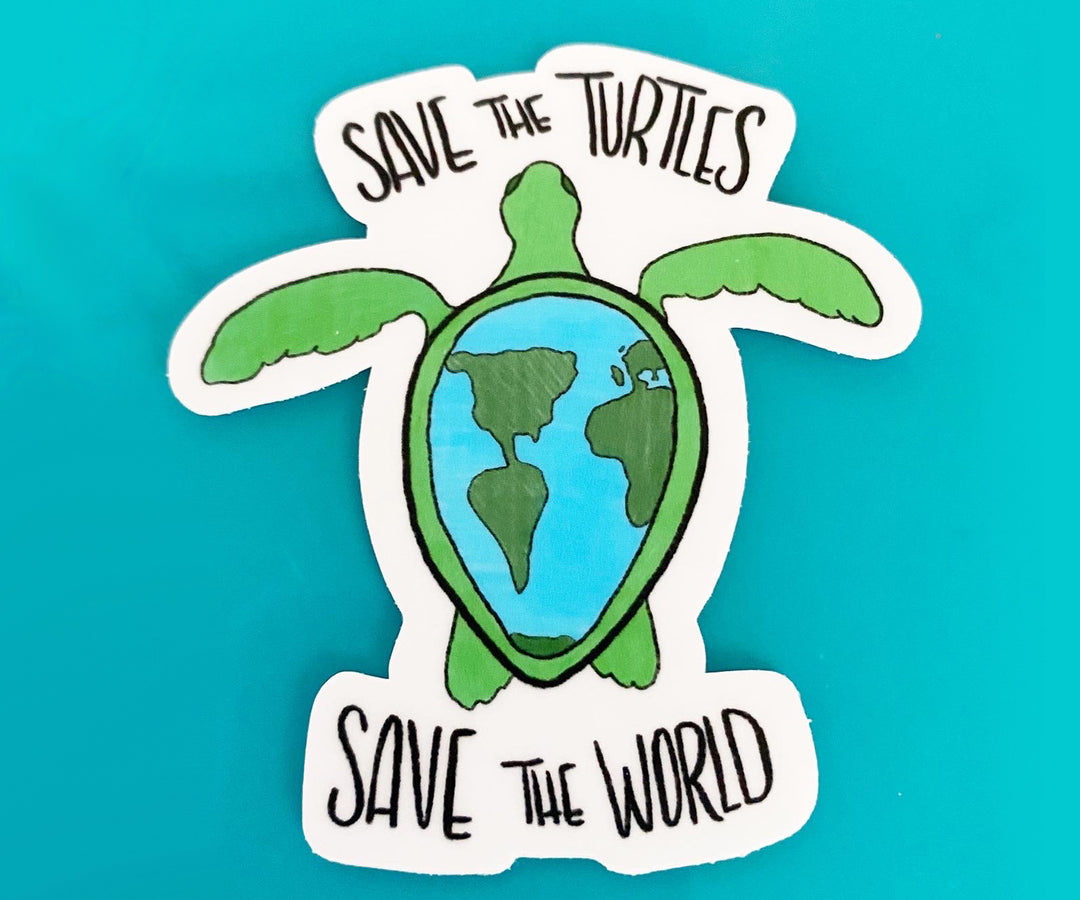 Save the Turtles Sticker