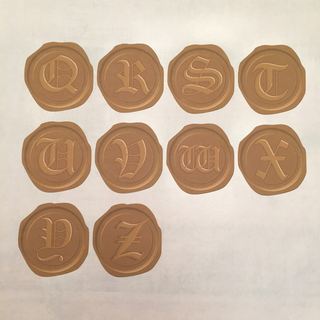 Set of 48 "Wax Seal" Stickers